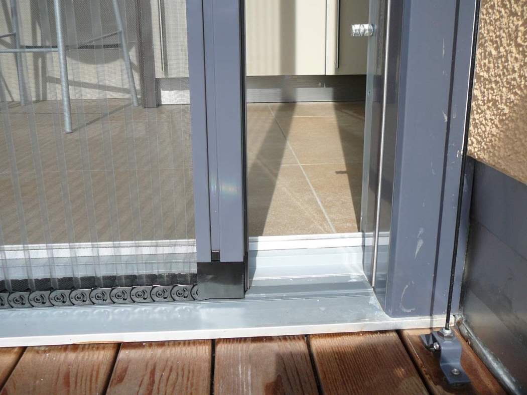 Plissee Faltschiebetüre